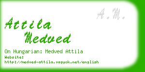 attila medved business card